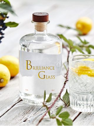 Transparent Round Empty Super Flint Glass Liquor Bottle - Image 3