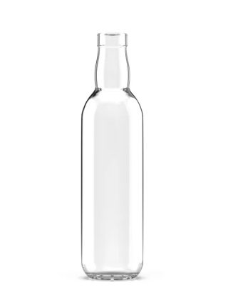 375ml Glass Whiskey, Rum, and Vodka Bottles with Cork