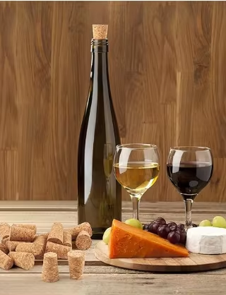 Alternative view of Natural Tapered Soft Wood Corks for Wine Bottles