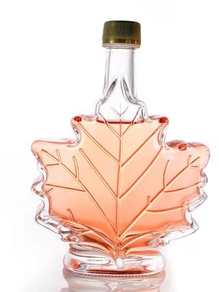 50ml 100ml 250ml Maple Leaf Glass Bottle Shaped Bottle Liquor Bottle