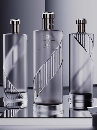 Custom Shape Private Label Spirits Glass Bottles BC325