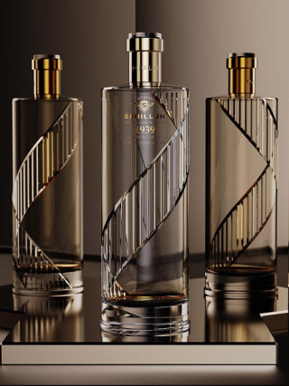 Custom Shape Private Label Spirits Glass Bottles BC325 - Image 2