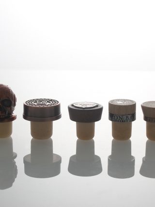 0.77" & 0.85" Wood Engraved Top Vodka/Gin Glass Bottle Cap - Image 3