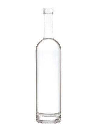 NiceBottles Empty Vodka Bottles with Corks, Clear, 750ml