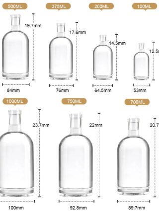 Black Label Bottle With Bar Top Cork for Whiskey ,Gin,Tequila - Image 6