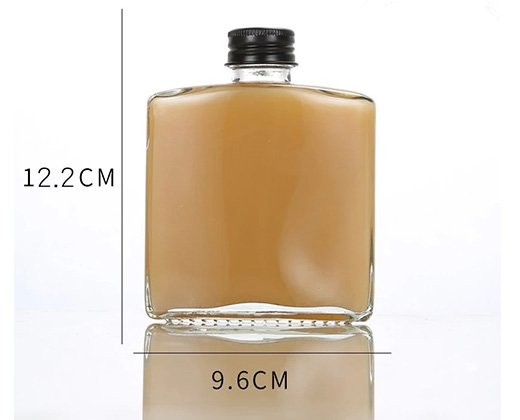 Alternative view of Rectangular Glass Beverage Bottles