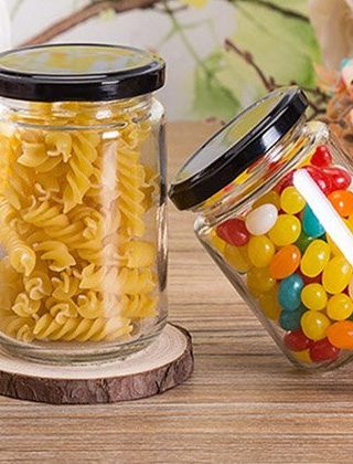 Bulk Round Glass Containers Glass Jars with Lids - Image 4