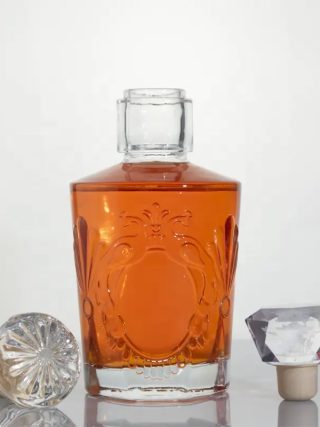 Alternative view of 50ml Mini Gin Bottle 18mm Neck with Cap Wholesale BC361